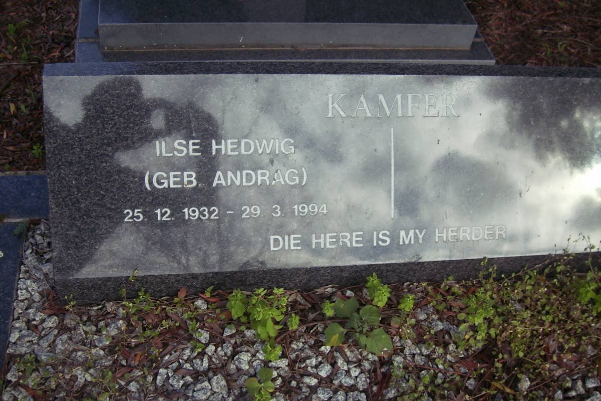 KAMFER Isle Hedwig nee ANDRAG 1932-1998