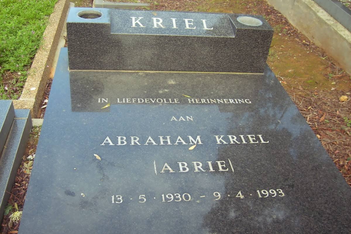 KRIEL Abraham 1930-1993
