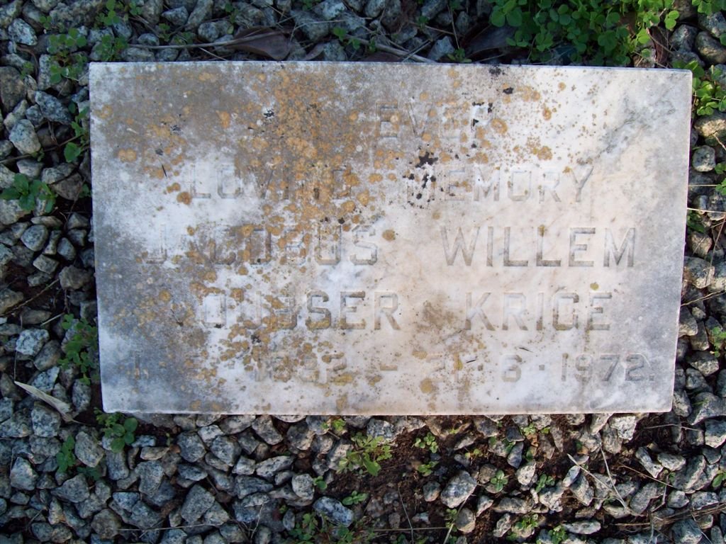 KRIGE Jacobus Willem Loubser 1882-1972