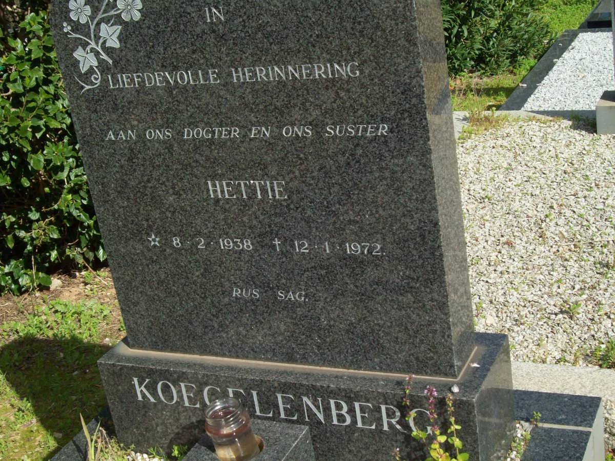 KOEGELENBERG Hettie 1938-1972