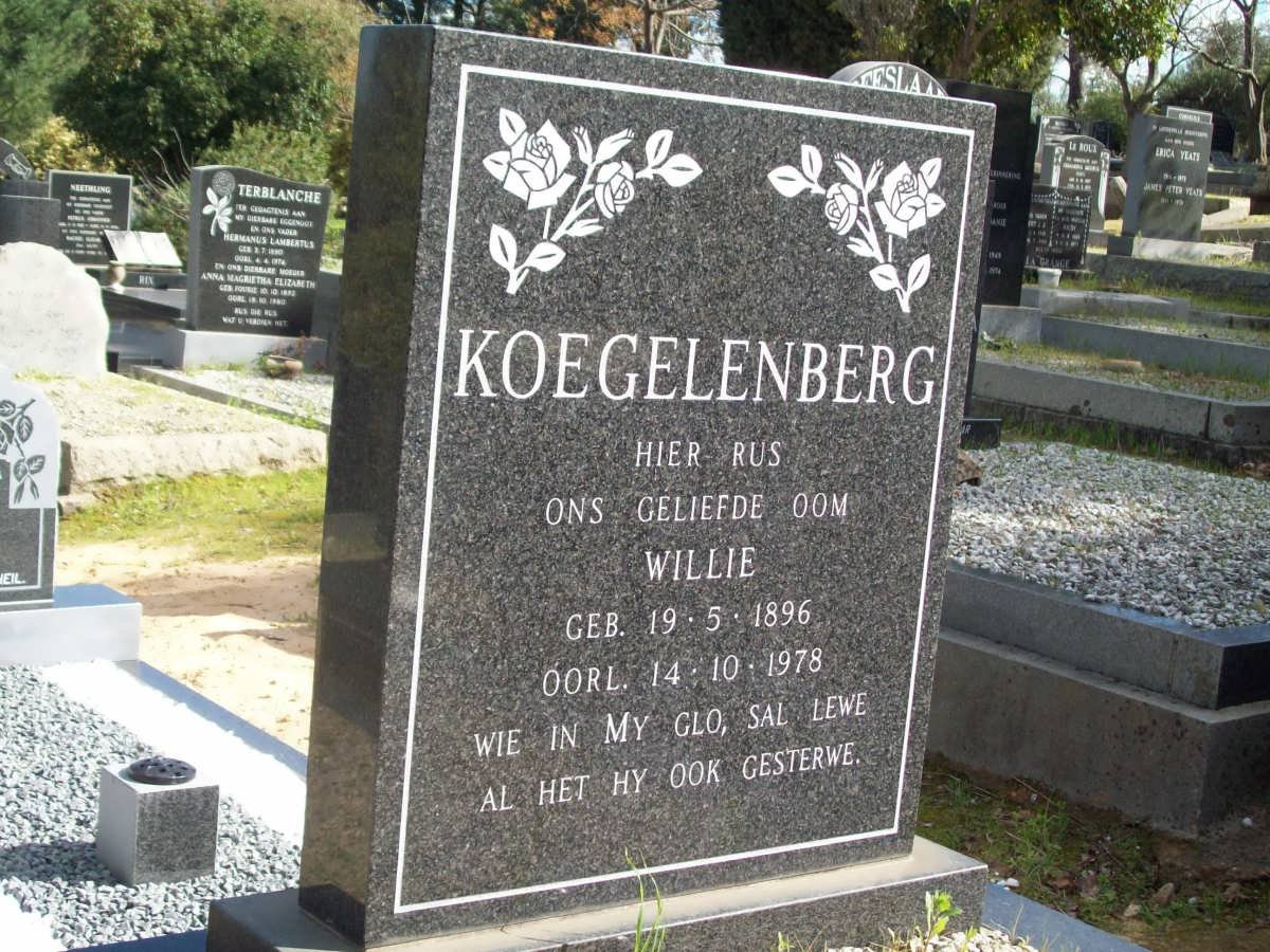 KOEGELENBERG Willie 1896-1978