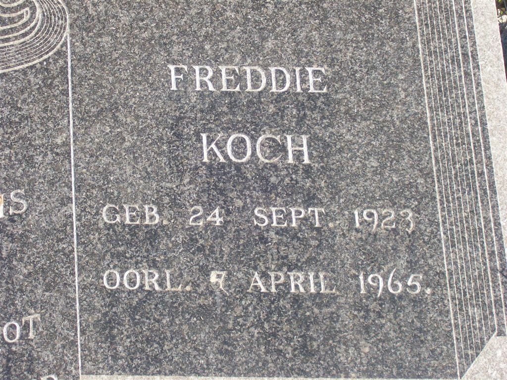 KOCH Freddie 1928-1965