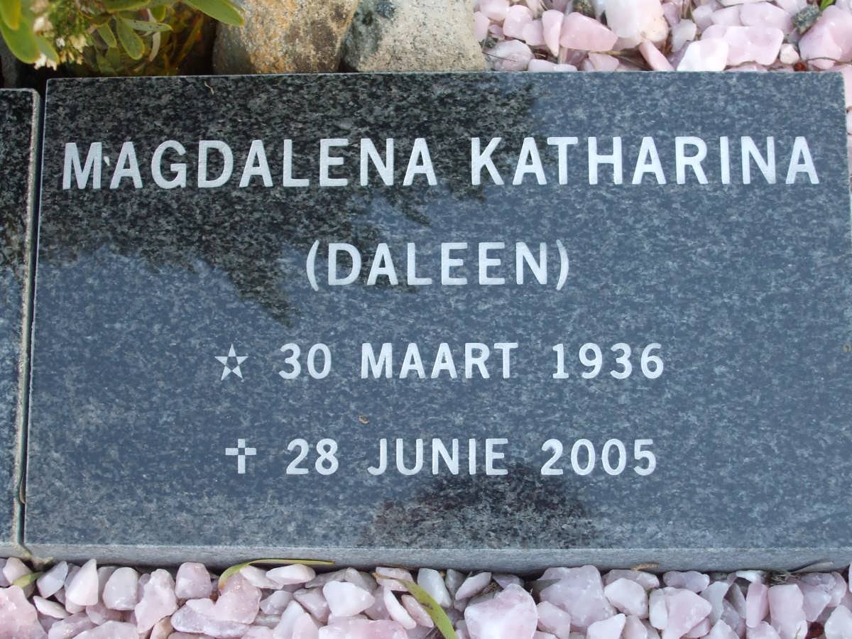 KOCK Magdalena Katharina, de 1936-2005