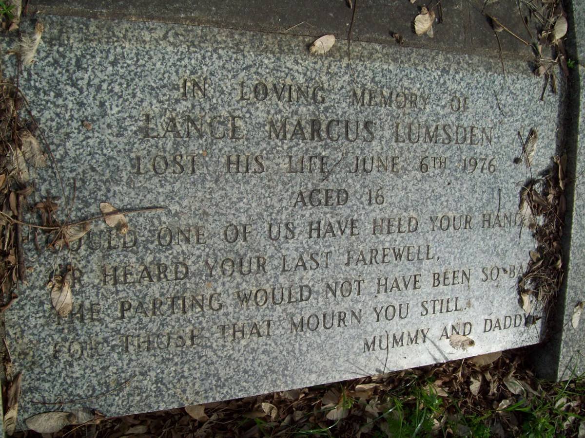 LUMSDEN Lance Marcus -1976