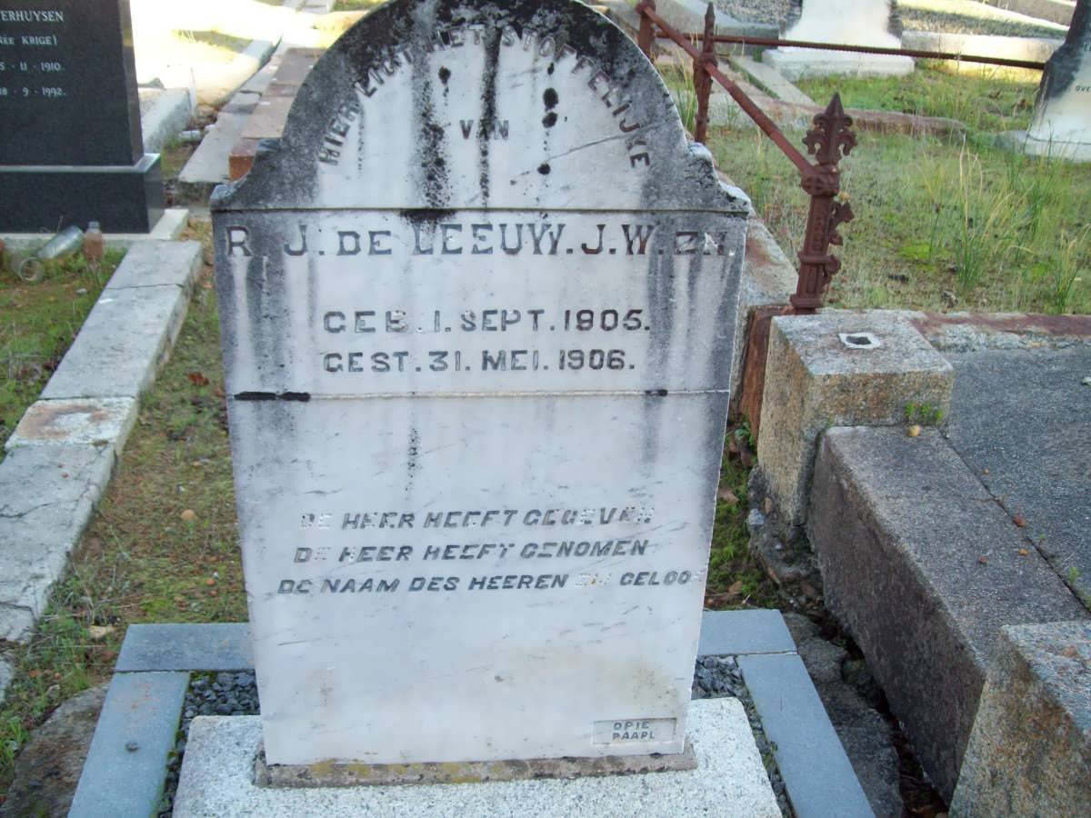 LEEUW R.J, de 1905-1906