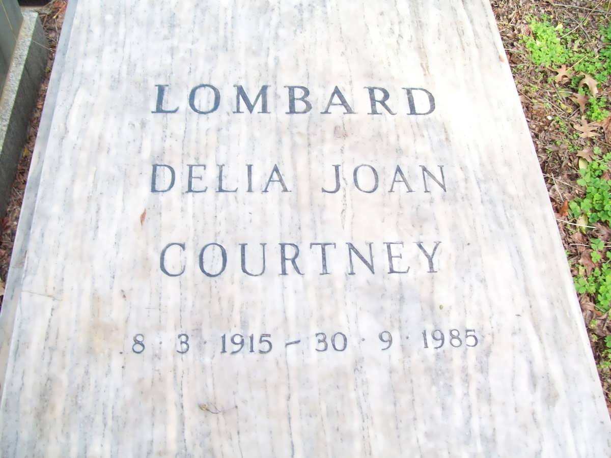 LOMBARD Delia Joan Courtney 1915-1985