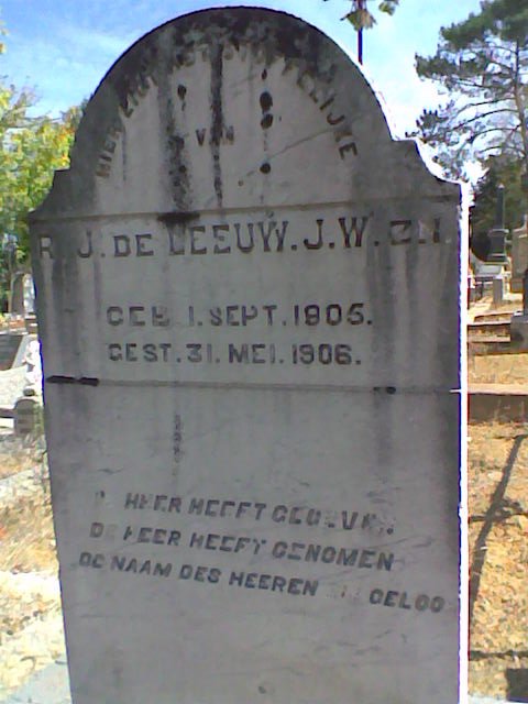 LEEUW R.J. de 1905-1906