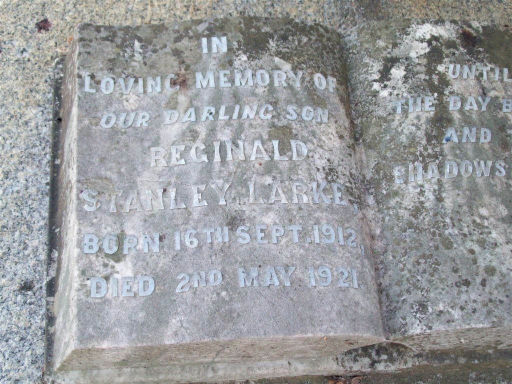 LARKE Reginald Stanley 1912-1921