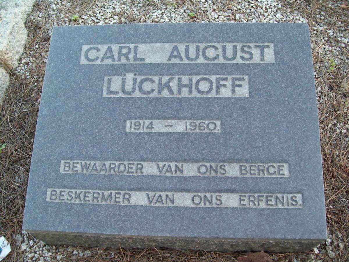 LUCKHOFF Carl August 1914-1960