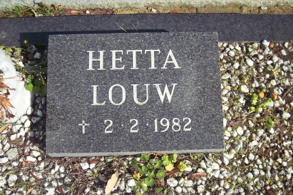LOUW Hetta -1982
