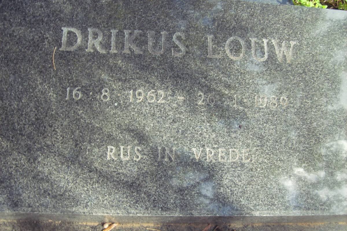 LOUW Drikus 1962-1989