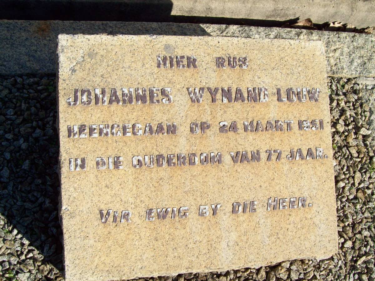 LOUW Johannes Wynand -1951