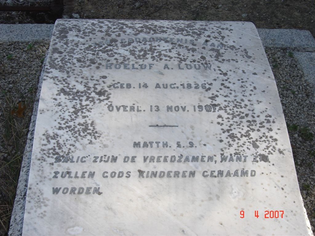 LOUW Roelof A. 1826-1901