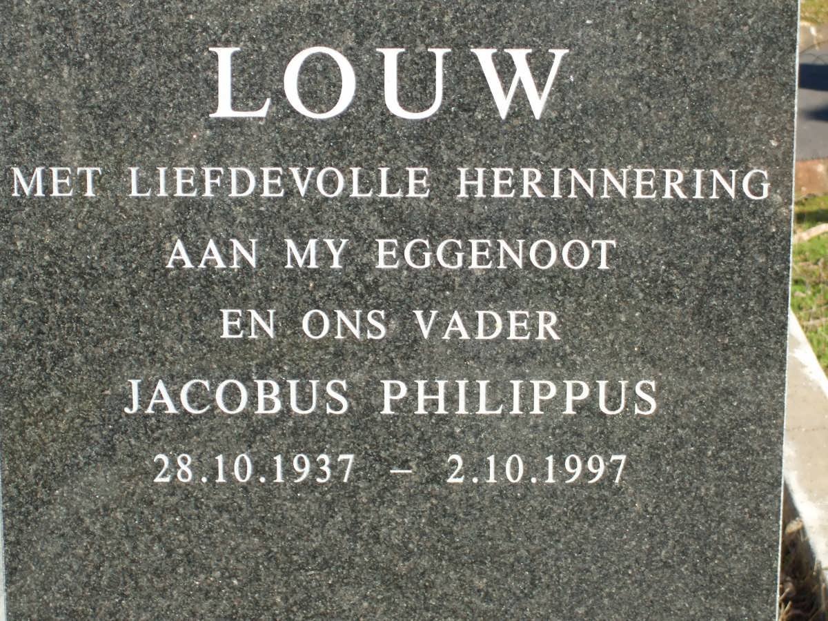 LOUW Jacobus Philippus 1937-1997