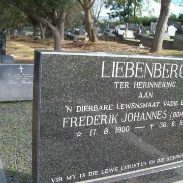 LIEBENBERG Frederik Johannes 1900-1977
