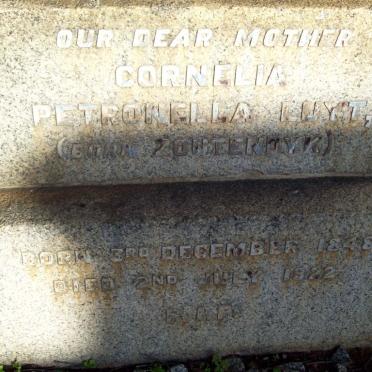 LUYT Conrelia Petronella nee ZOUTENDYK 1848-1922