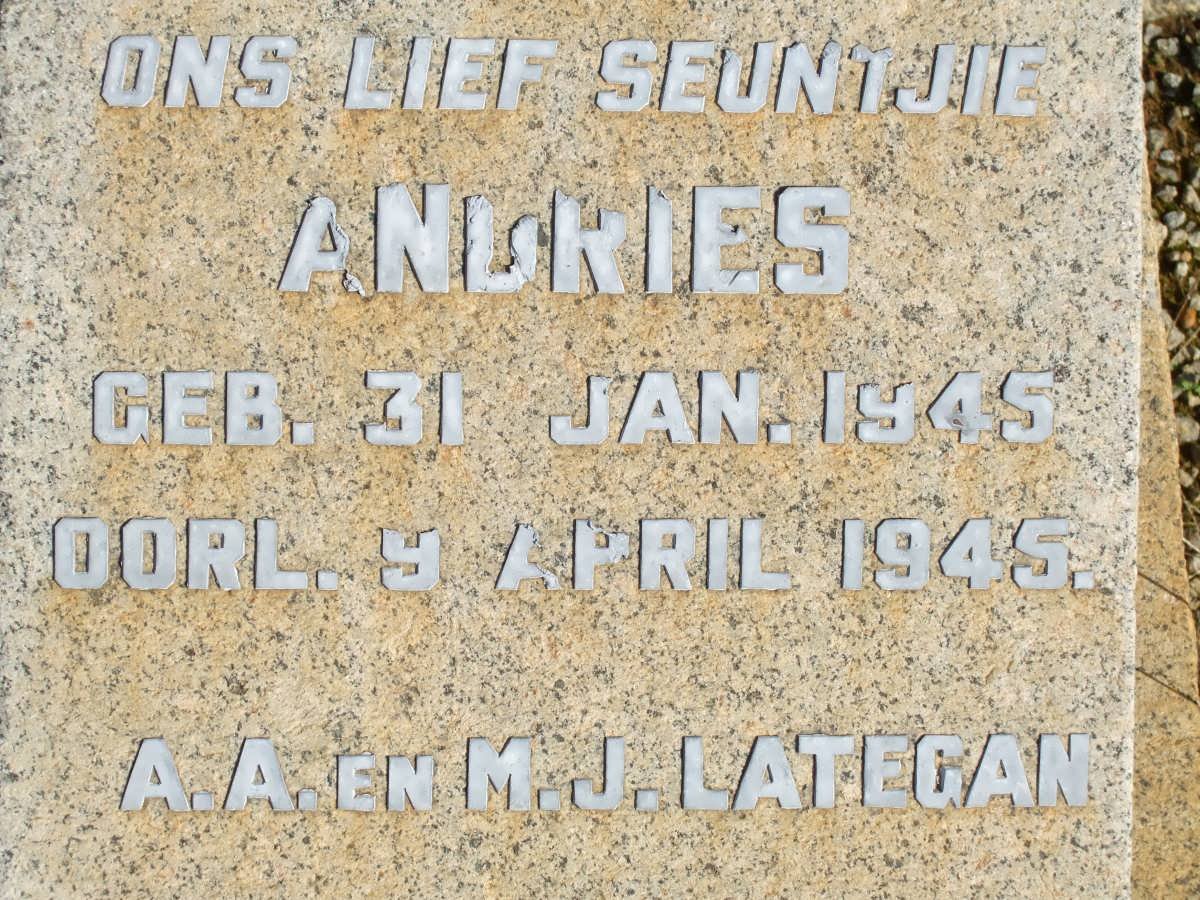 LATEGAN Andries 1945-1945