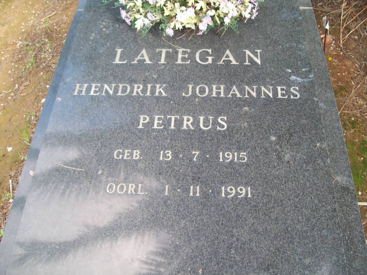 LATEGAN Hendrik Johannes Petrus 1915-1991