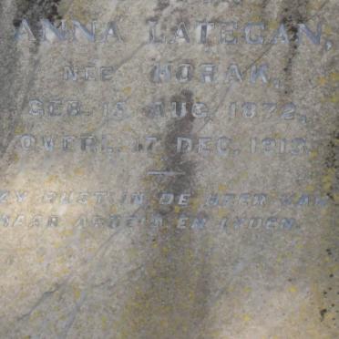 LATEGAN Anna nee HORAK 1872-1913