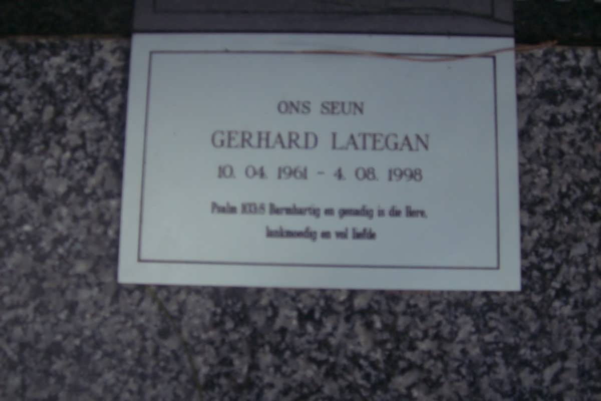 LATEGAN Gerhard 1961-1998