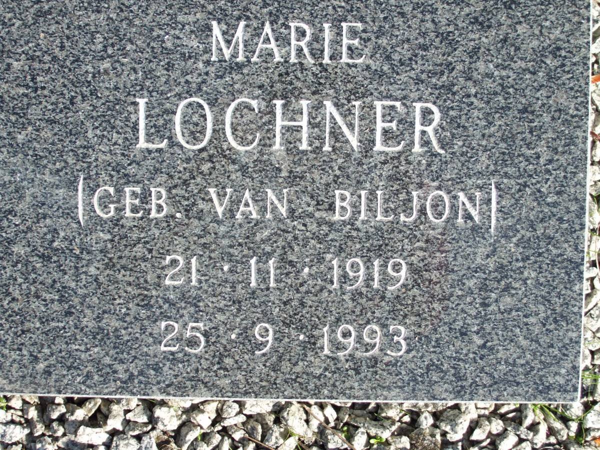 LOCHNER Marie nee VAN BILJON 1919-1993