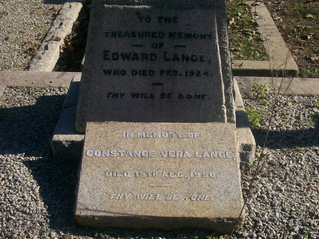 LANGE Edward -1924 &amp; Constance Vera -1950