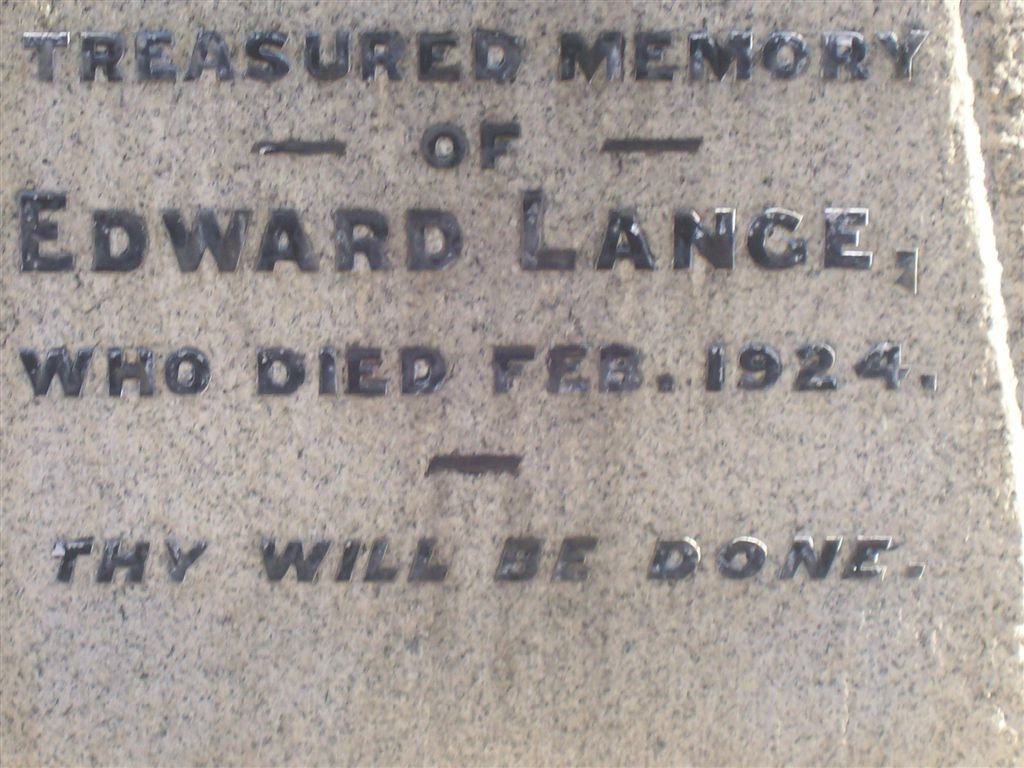 LANGE Edward -1924