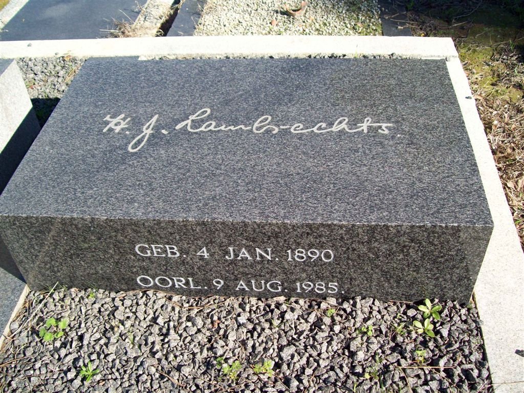 LAMBRECHTS H.J. 1890-1985