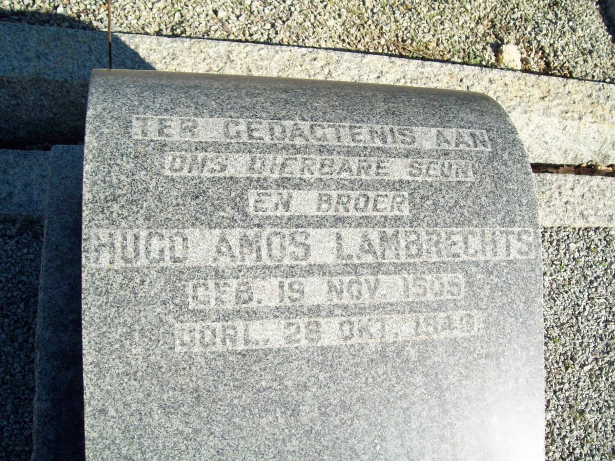 LAMBRECHTS Hugo Amos 190?-194?