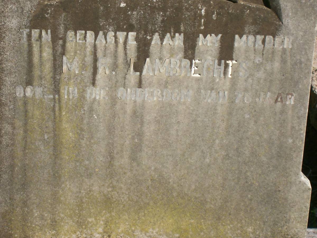 LAMBRECHT M.R.