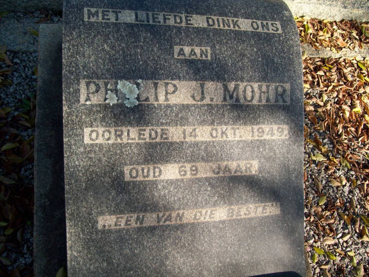 MOHR Philip J. -1949
