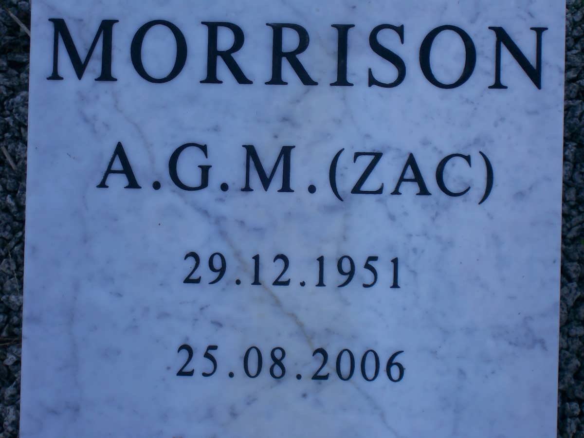 MORRISON A.G.M. 1951-2006