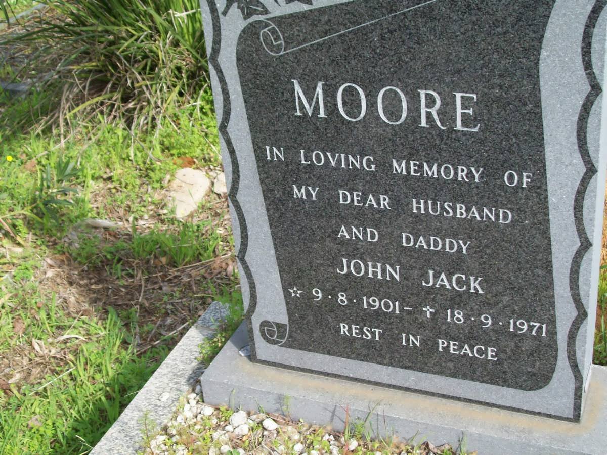 MOORE John Jack 1901-1971