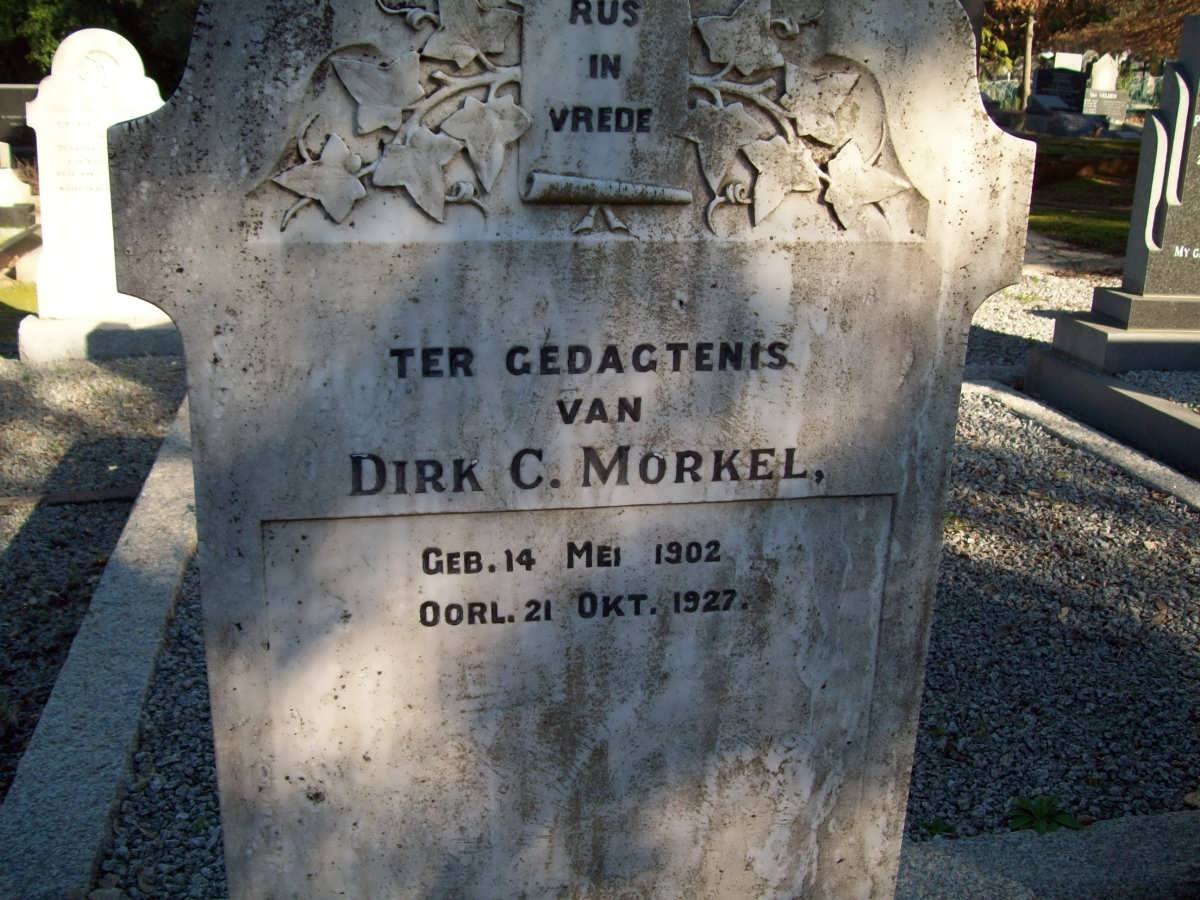 MORKEL Dirk C. 1902-1927