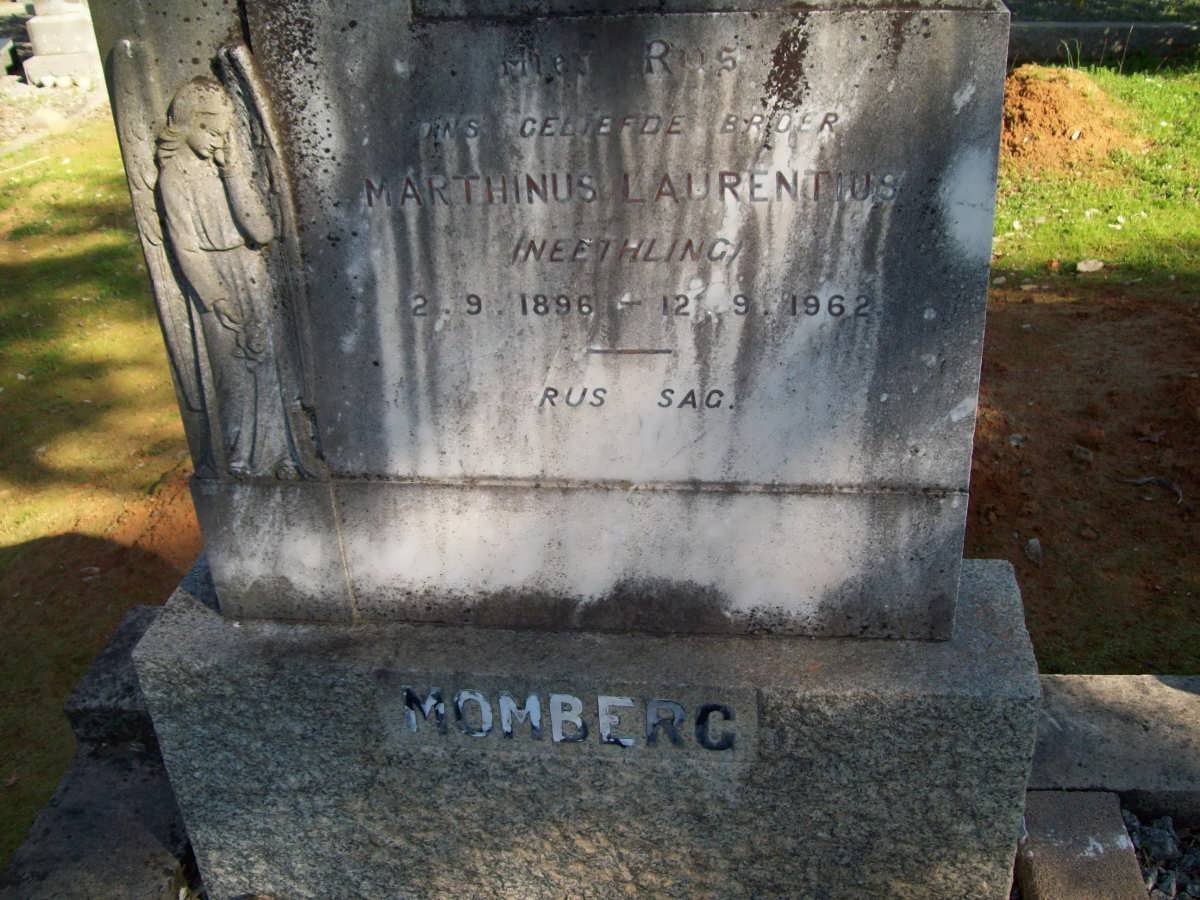 MOMBERG Marthinus Laurentius 1896-1962