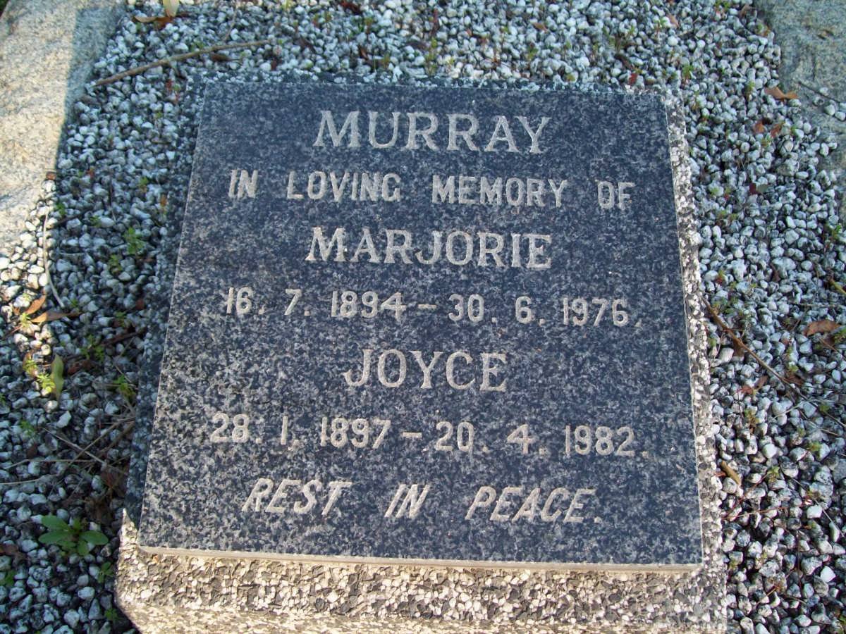 MURRAY Marjorie 1894-1976 :: MURRAY Joyce 1897-1982