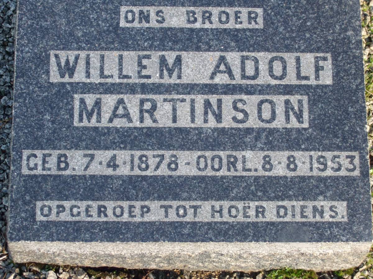 MARTINSON Willem Adolf 1878-1953