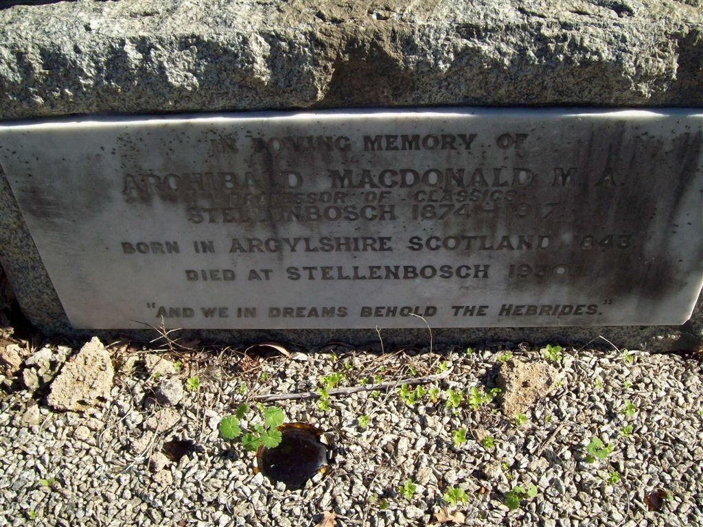 MACDONALD Archibald 1843-1930