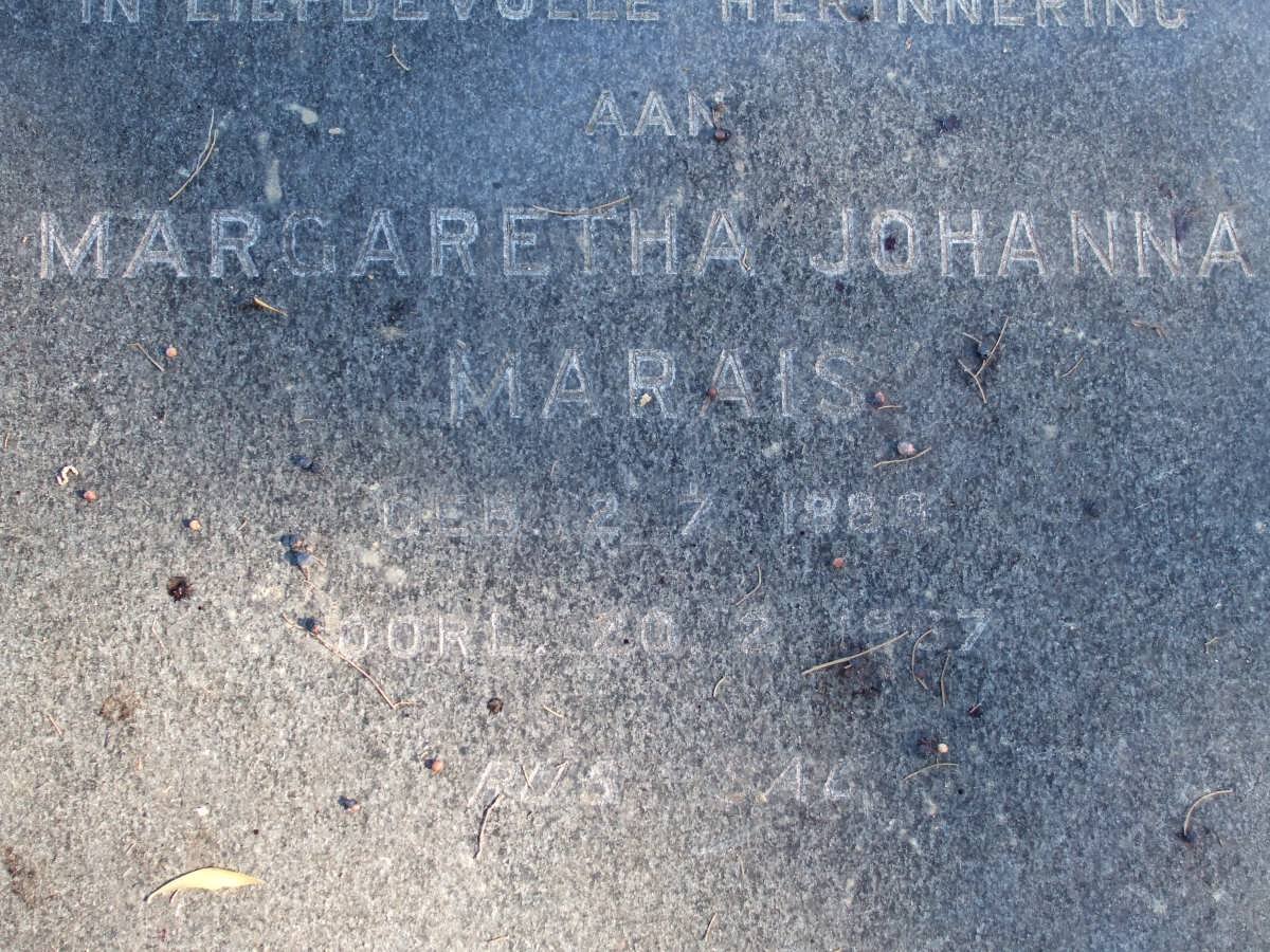 MARAIS Margaretha Johanna 1889-1937