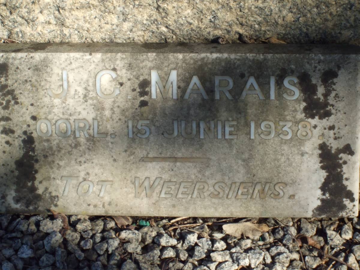 MARAIS J.C. -1938