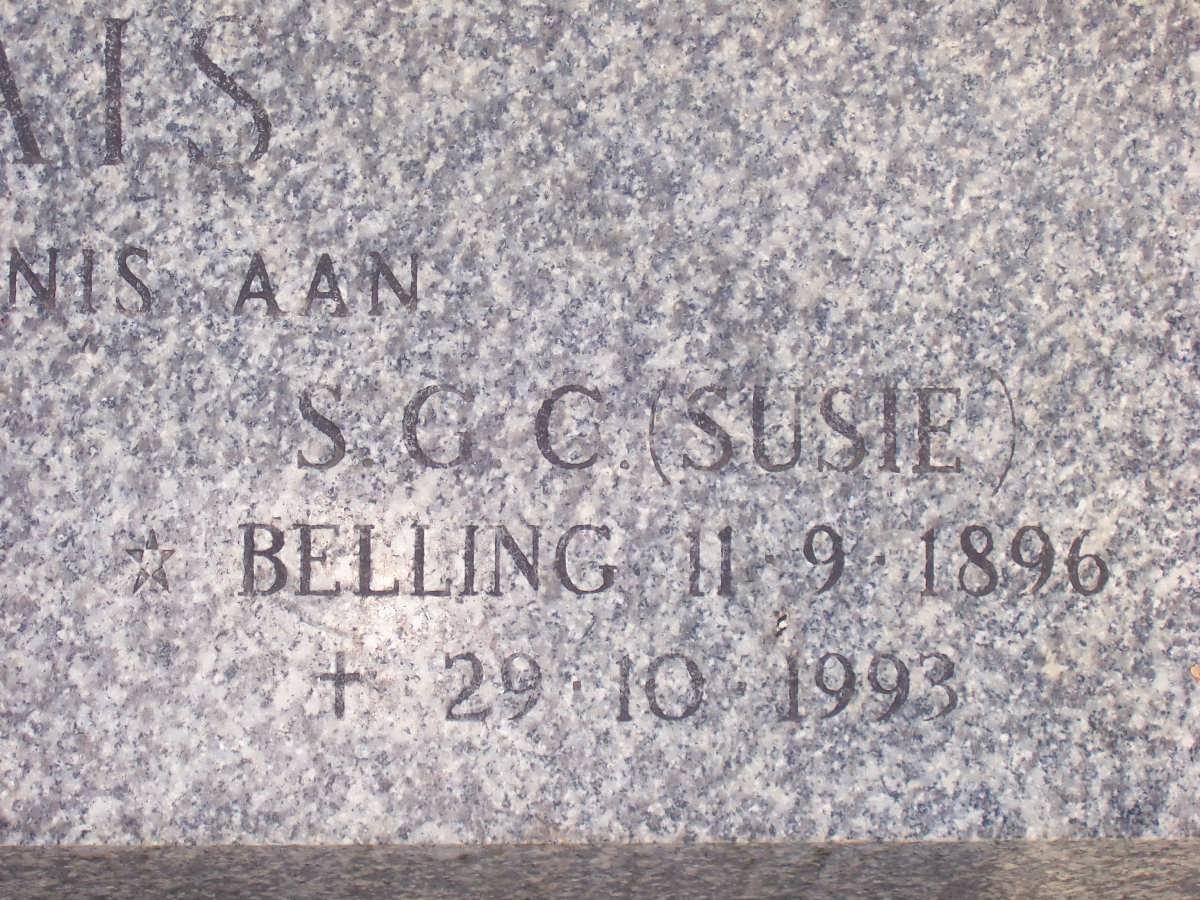MARAIS Petrus Jacobus 1896-1981 &amp; S.G.C. BELLING 1896-1993