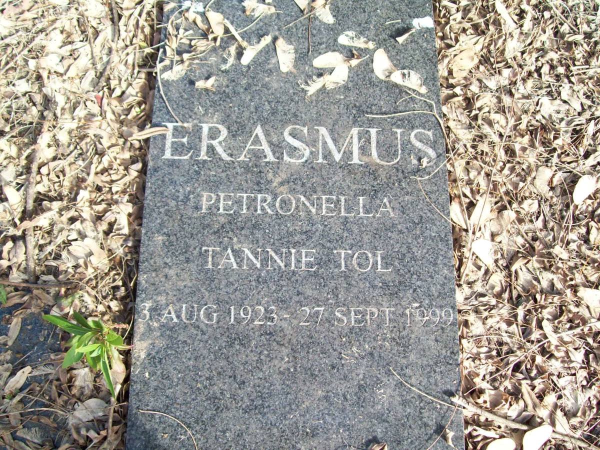 ERASMUS Petronella 1923-1999