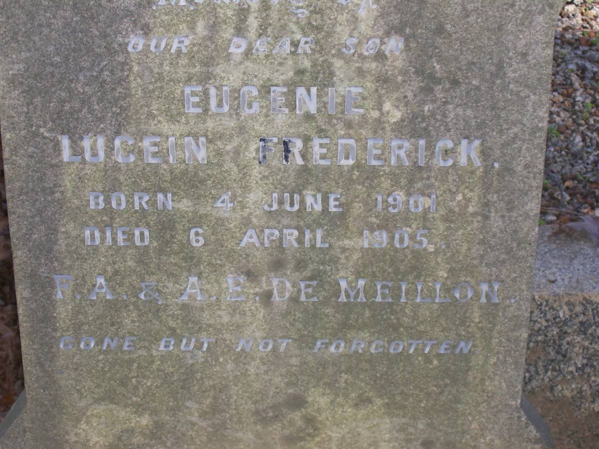 MEILLON Eugenie Lucein Frederick, de 1901-1905