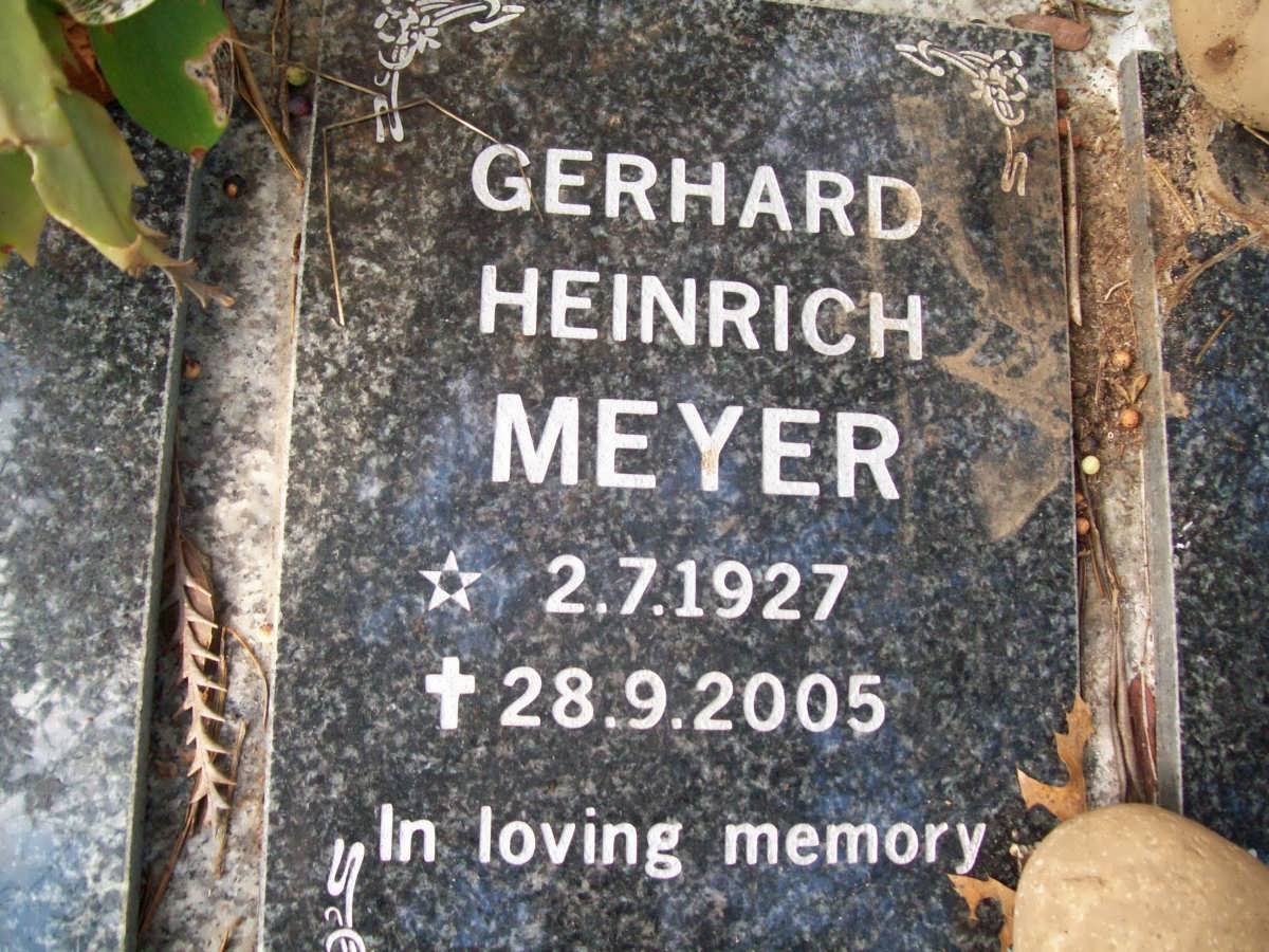 MEYER Gerhard Heinrich 1927-2005