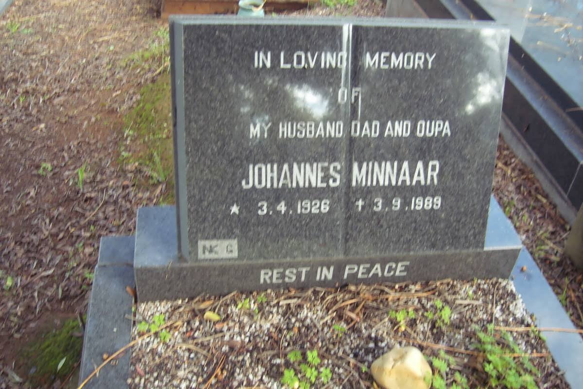 MINNAAR Johannes 1926-1989