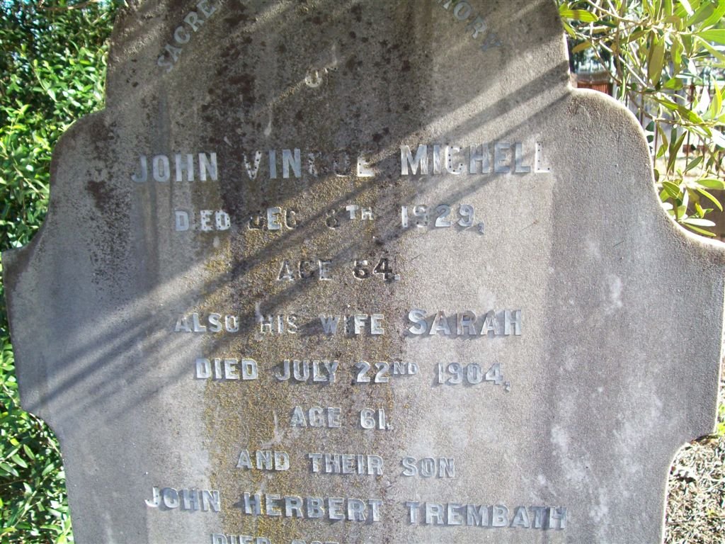 MICHELL John Vincoe -1929