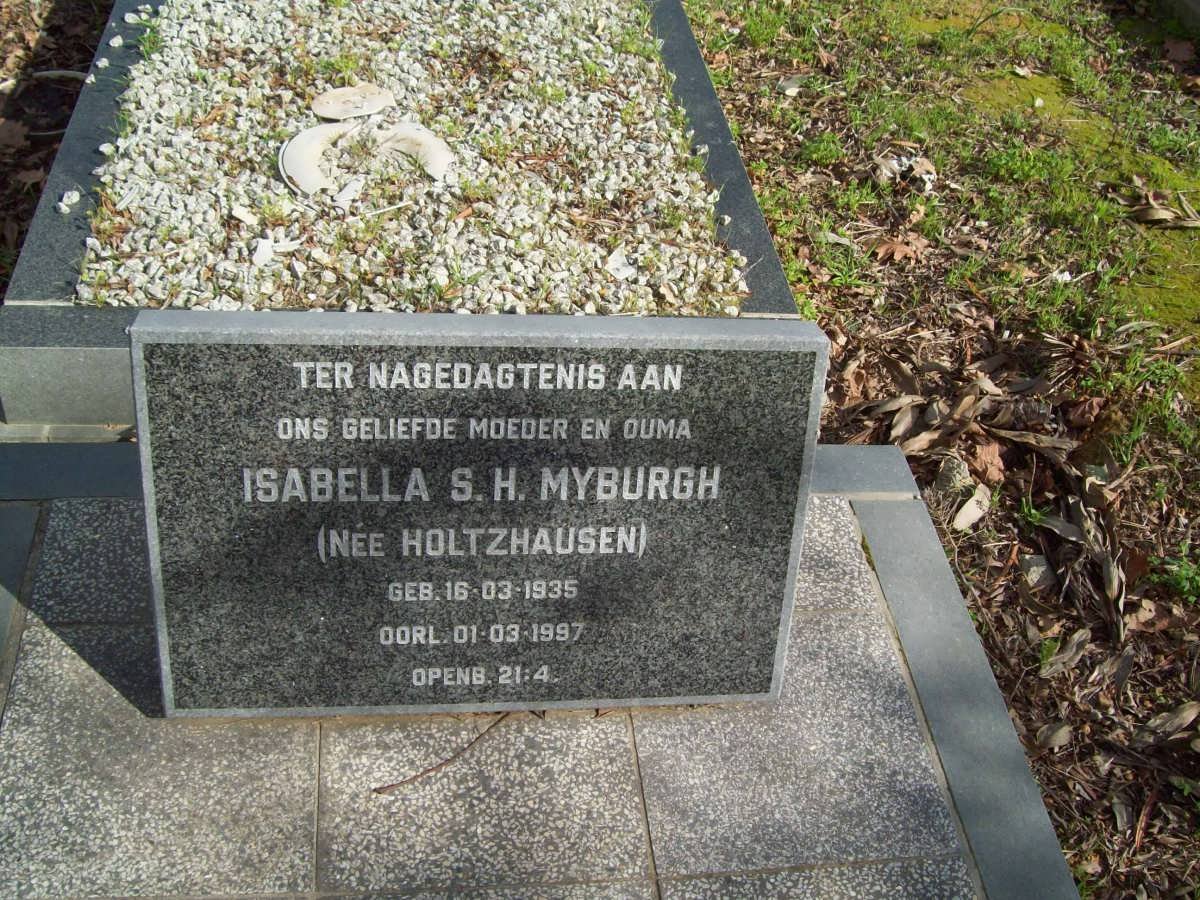 MYBURGH Isabella S.H. nee HOLTZHAUSEN 1935-1997
