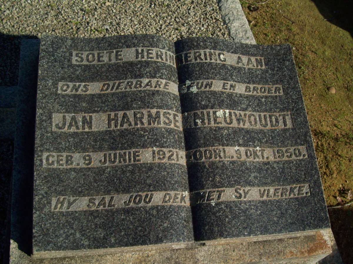 NIEUWOUDT Jan Harmse 1921-1950
