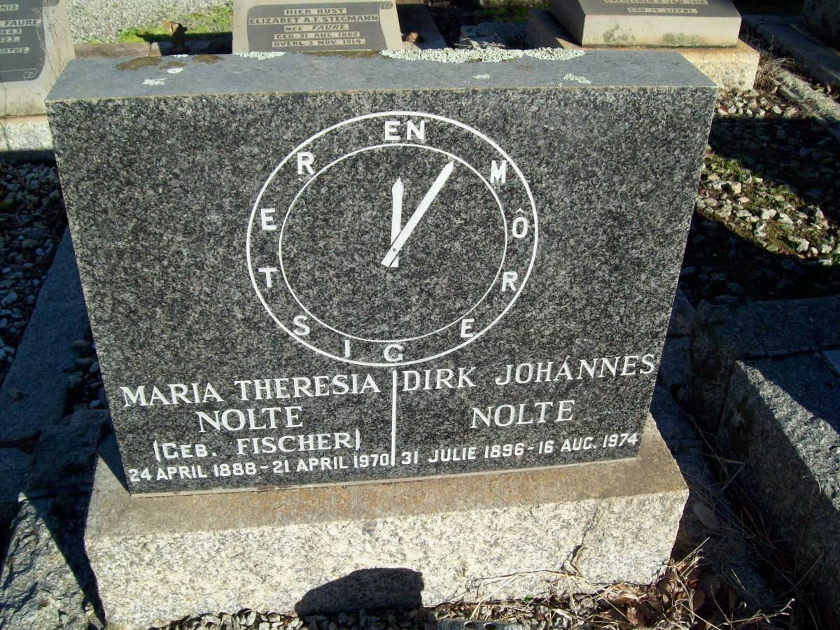 NOLTE Dirk Johannes 1896-1974 &amp; Maria Theresia FISCHER 1888-1970