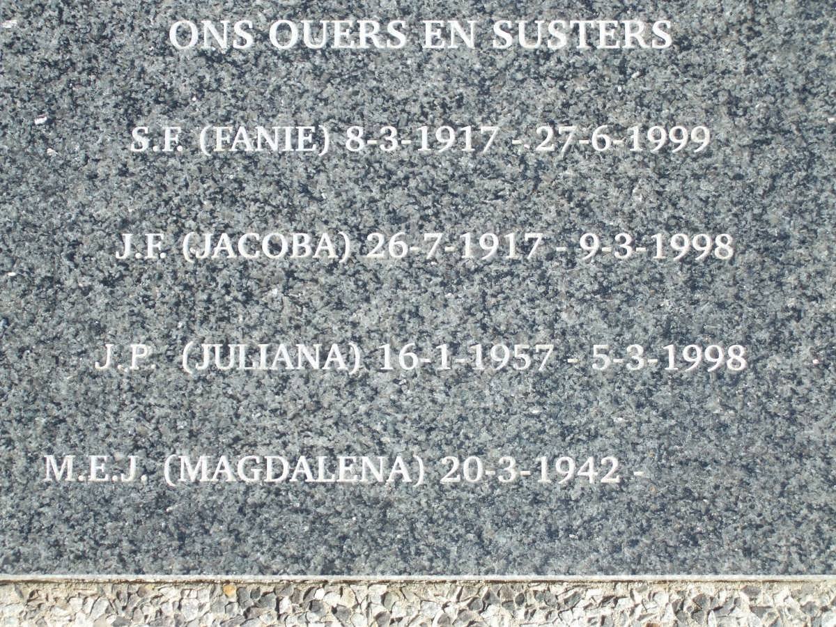 NIEUWOUDT family